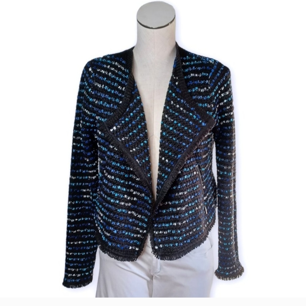 Stylish Black and Blue Women's Jacket